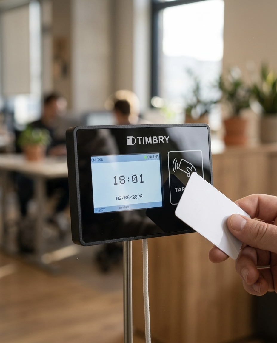 Timbry lettore NFC - utilizzo in ufficio